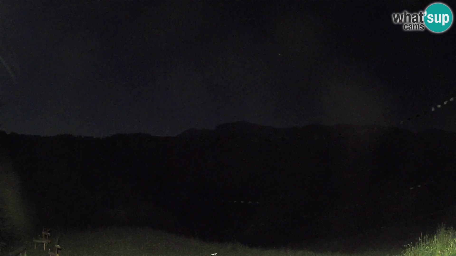 Spletna kamera Brunarica Dražgoše – Pogled v živo na Ratitovec (1666 m)