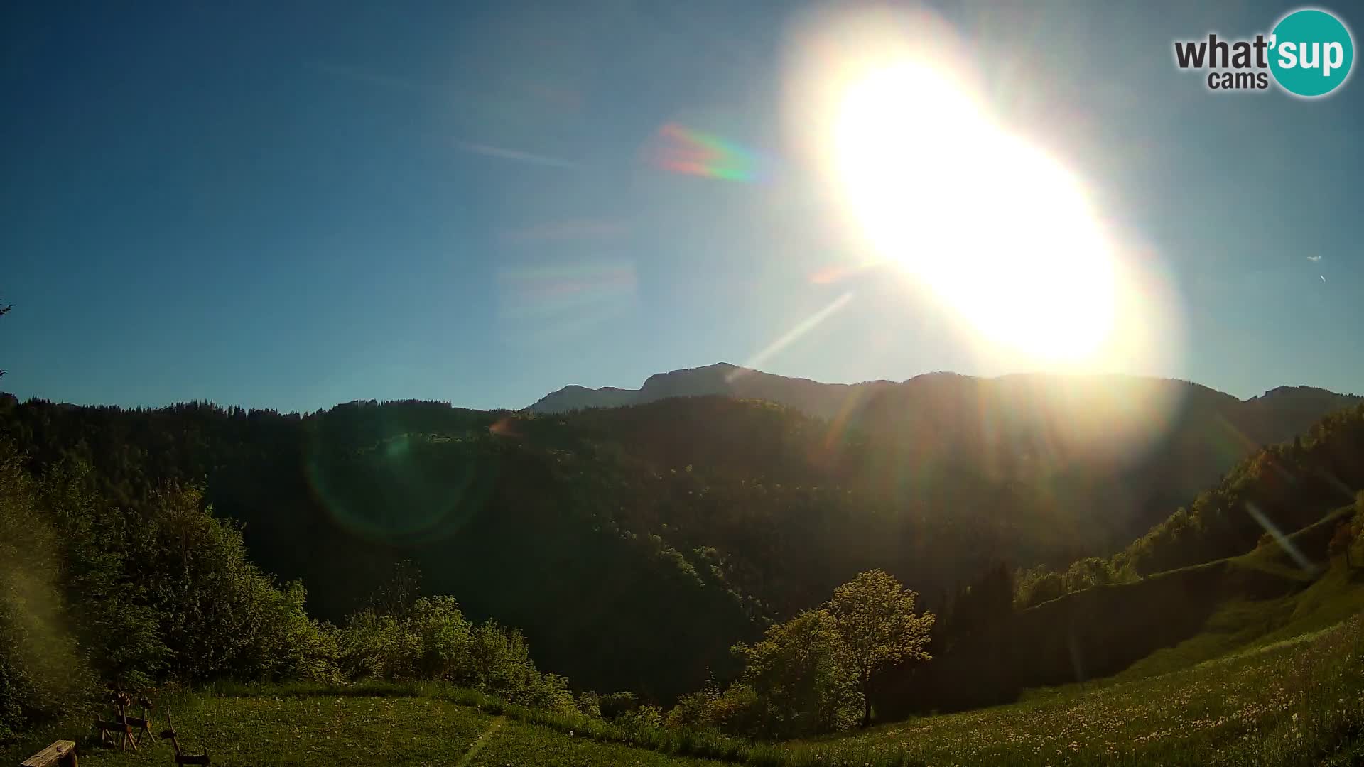 Web kamera Brunarica Dražgoše – Pogled uživo na Ratitovec (1666 m)