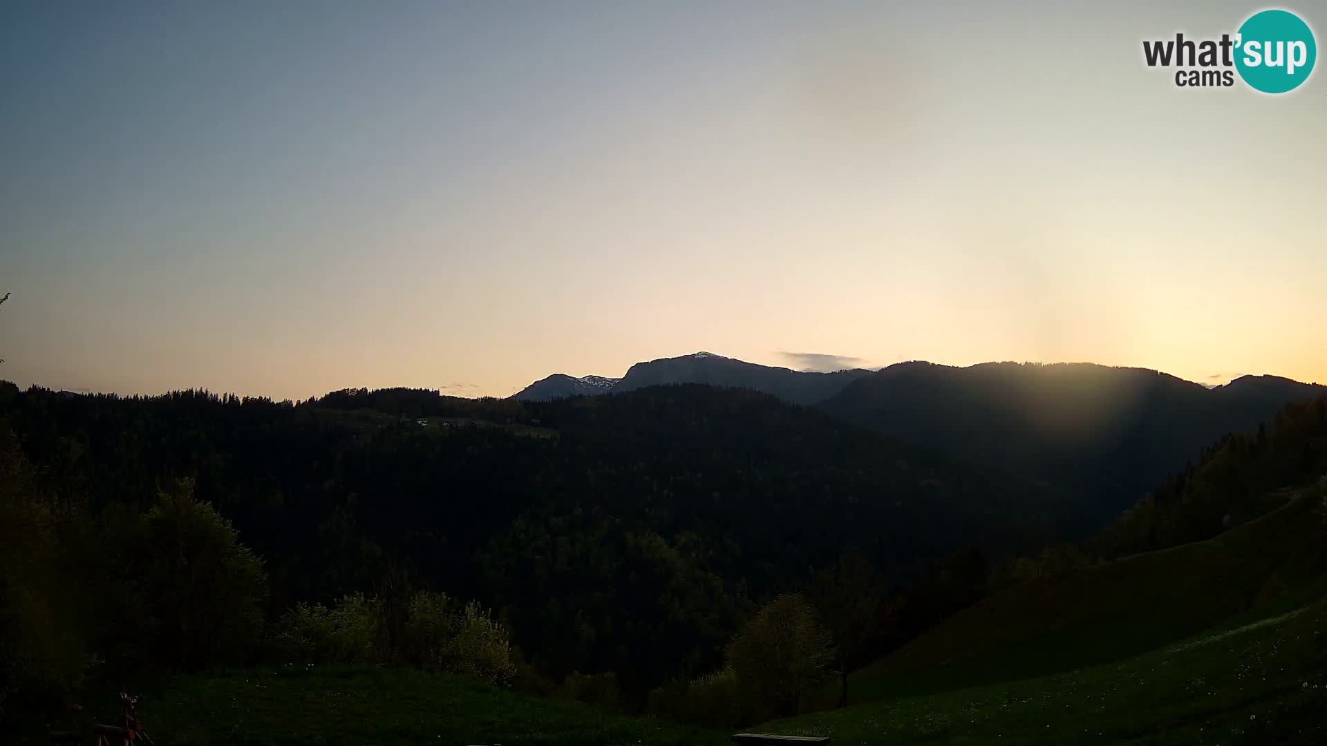 Web kamera Brunarica Dražgoše – Pogled uživo na Ratitovec (1666 m)