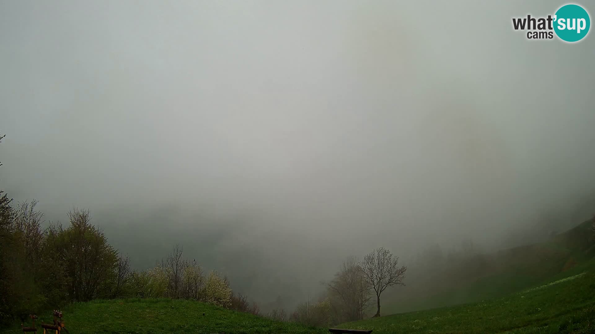 Spletna kamera Brunarica Dražgoše – Pogled v živo na Ratitovec (1666 m)