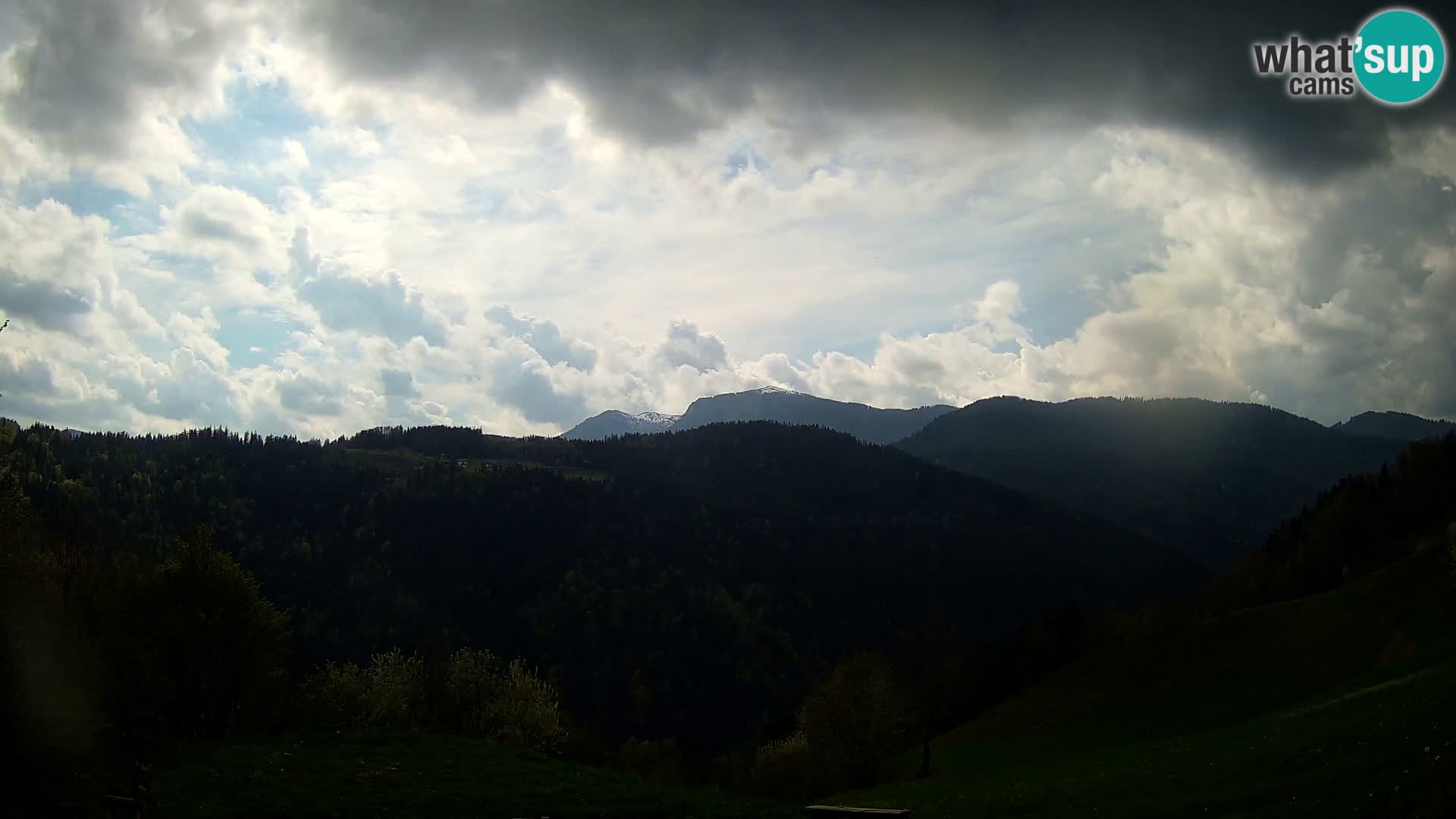 Webcam Brunarica Dražgoše – Live View of Ratitovec (1666 m)