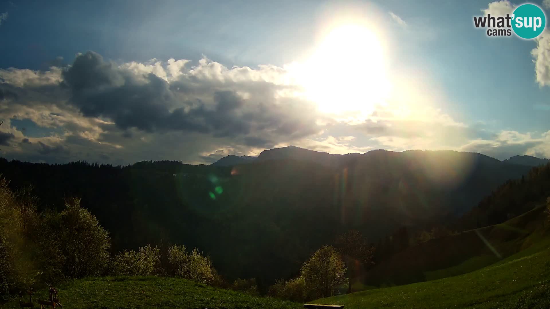 Web kamera Brunarica Dražgoše – Pogled uživo na Ratitovec (1666 m)