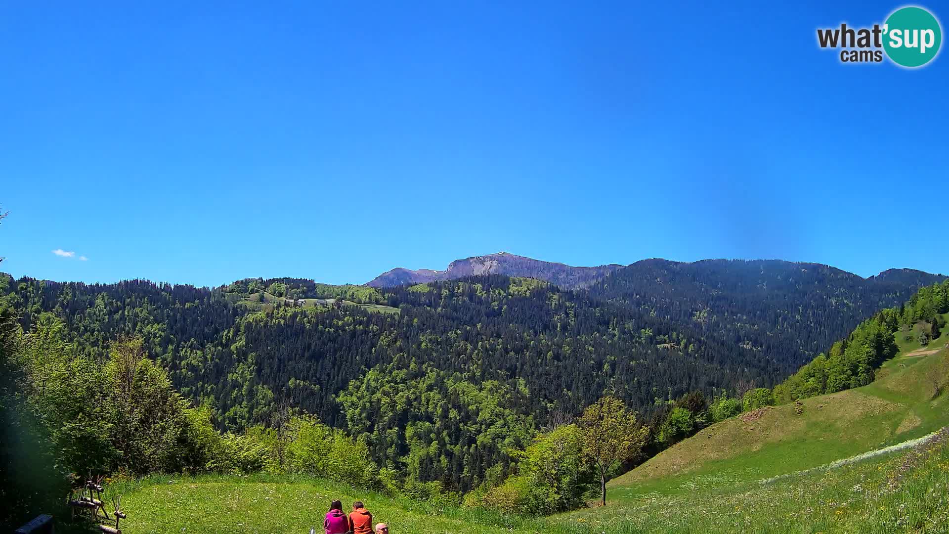 Webcam Brunarica Dražgoše – Liveblick auf Ratitovec (1666 m)