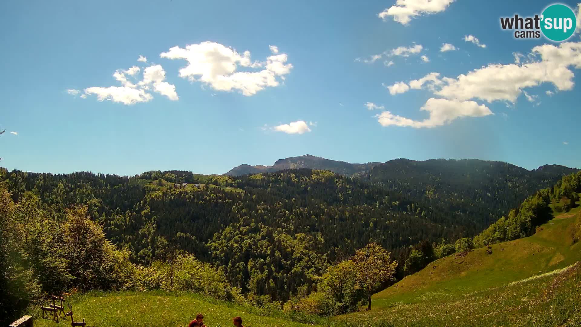 Webcam Brunarica Dražgoše – Live View of Ratitovec (1666 m)