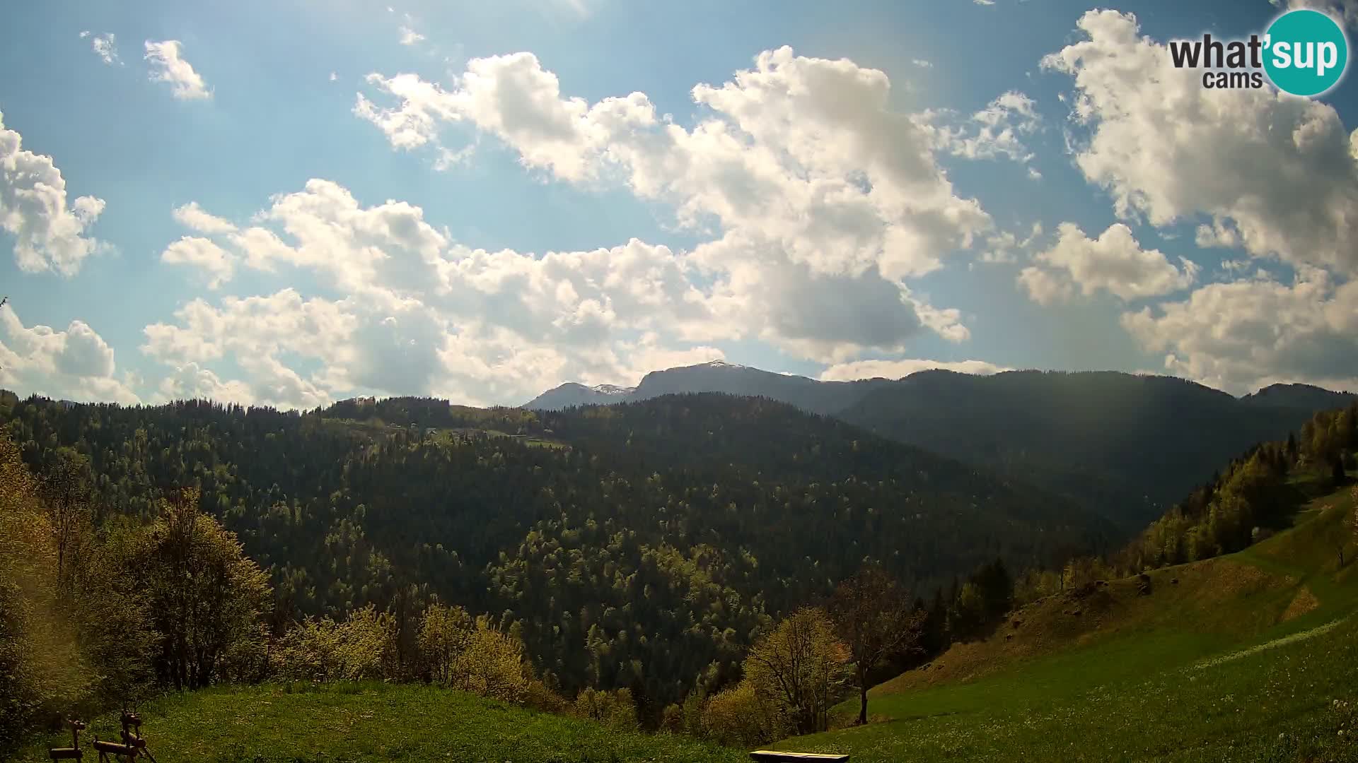 Webcam Brunarica Dražgoše – Vista live sul Ratitovec (1666 m)