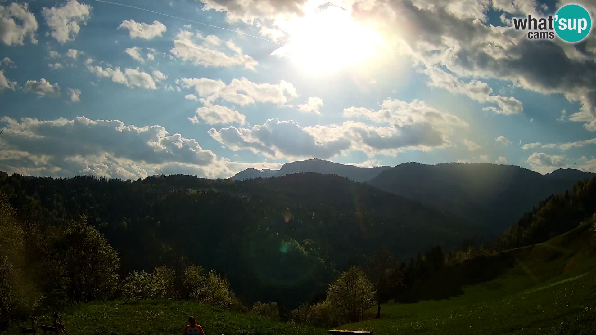 Spletna kamera Brunarica Dražgoše – Pogled v živo na Ratitovec (1666 m)