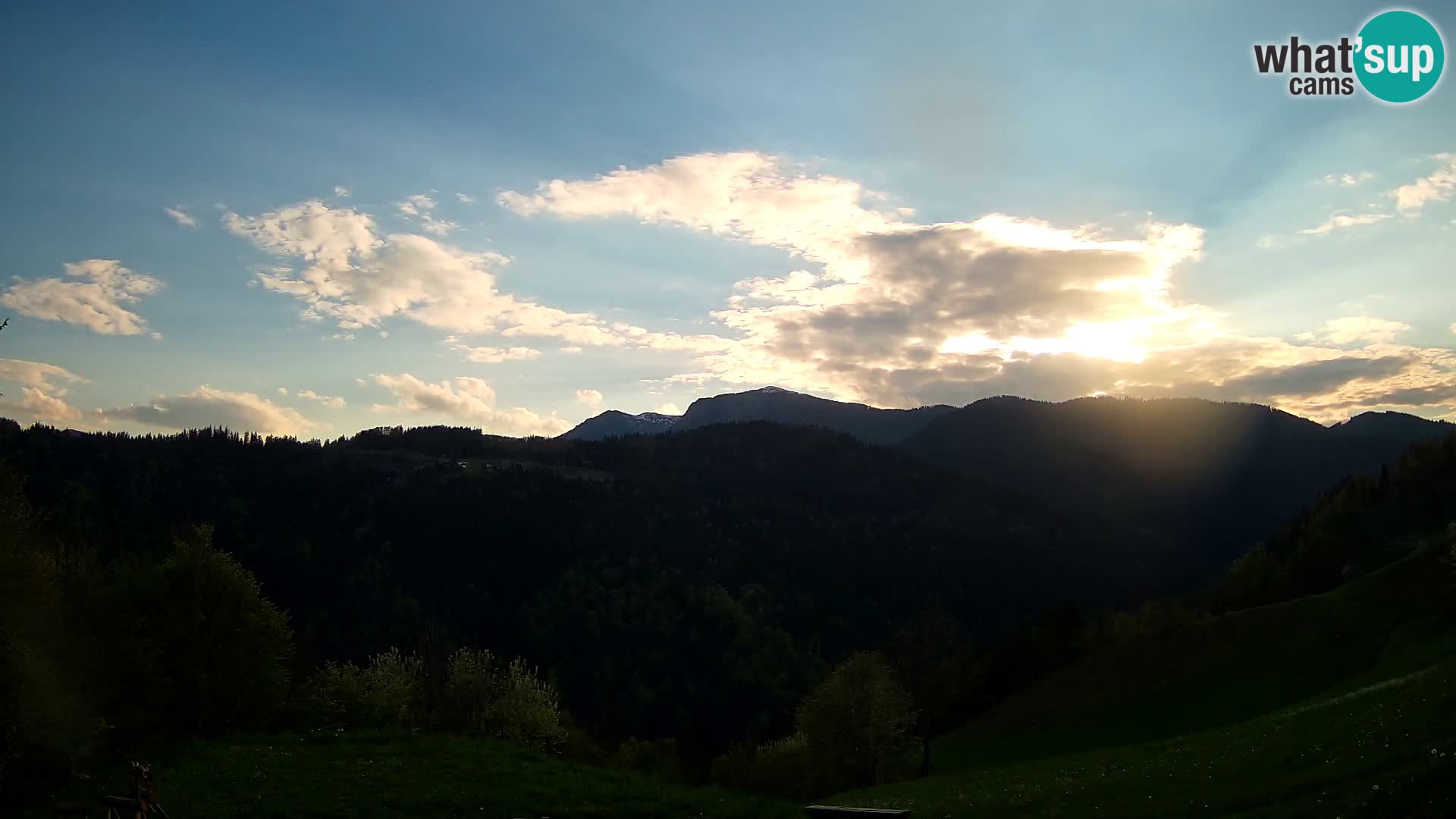 Web kamera Brunarica Dražgoše – Pogled uživo na Ratitovec (1666 m)