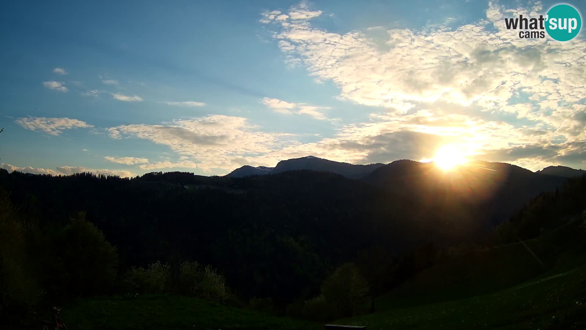 Webcam Brunarica Dražgoše – Liveblick auf Ratitovec (1666 m)