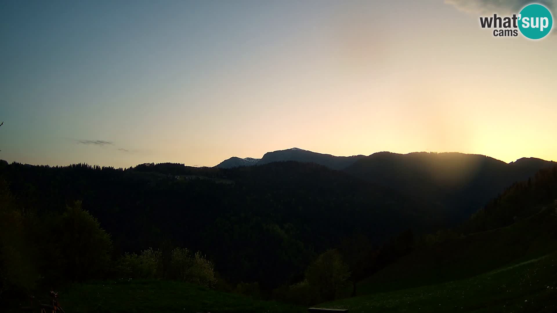 Webcam Brunarica Dražgoše – Liveblick auf Ratitovec (1666 m)