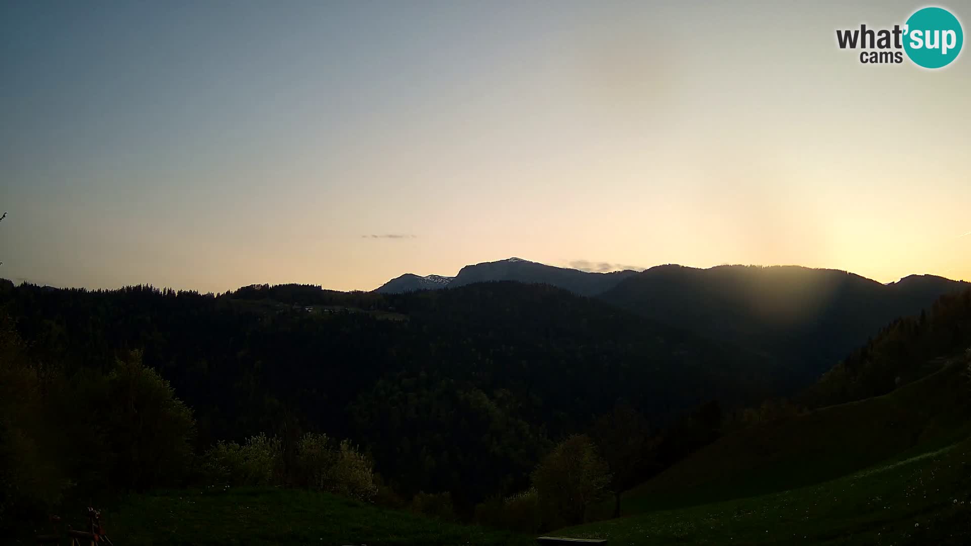 Webcam Brunarica Dražgoše – Liveblick auf Ratitovec (1666 m)