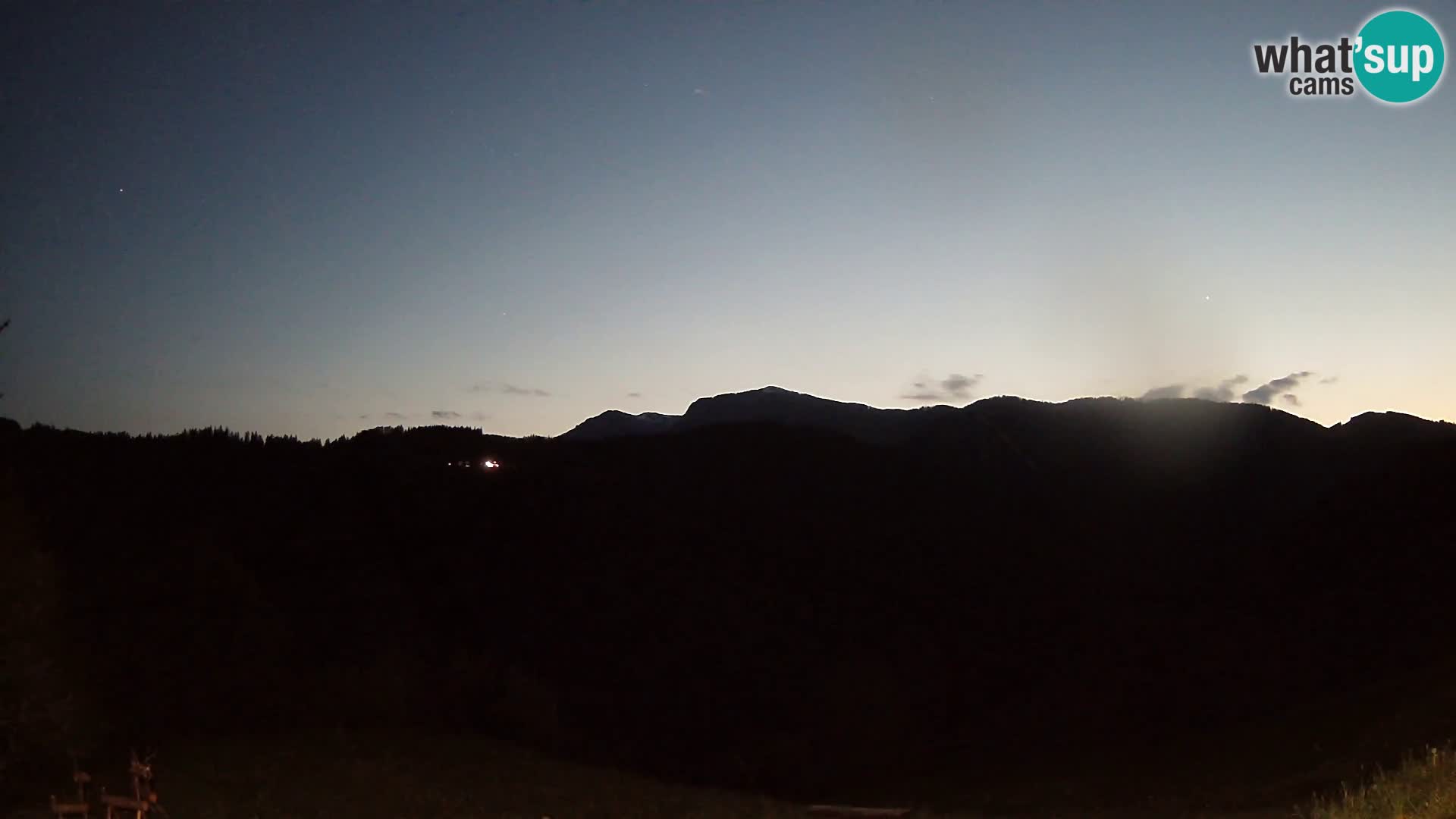 Webcam Brunarica Dražgoše – Live View of Ratitovec (1666 m)