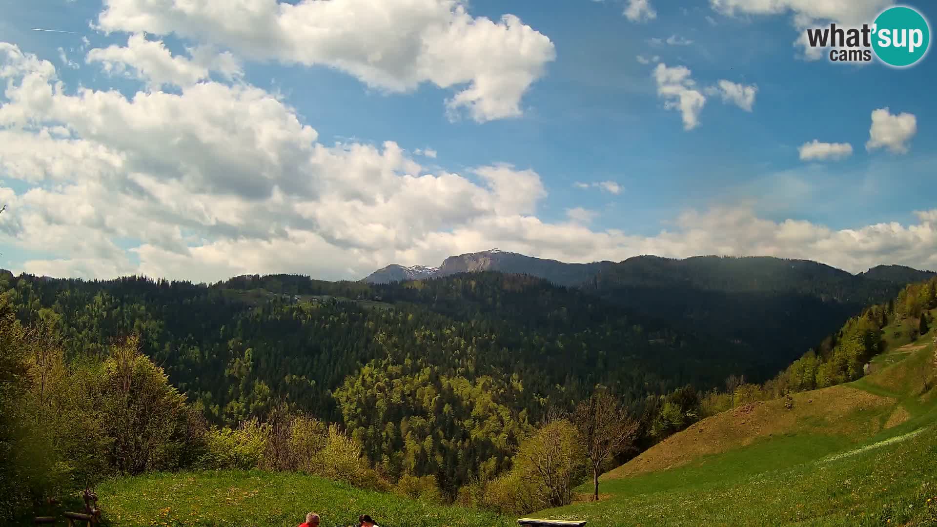 Webcam Brunarica Dražgoše – Vista live sul Ratitovec (1666 m)