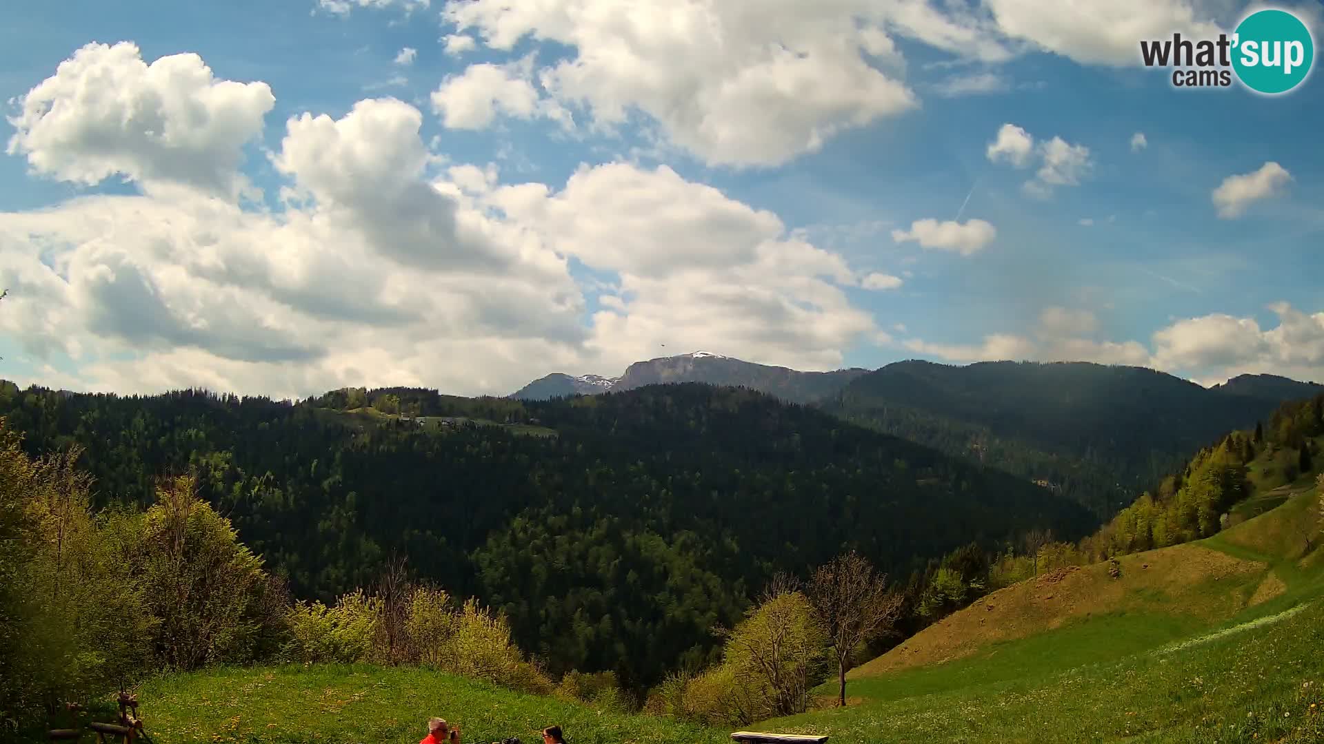 Webcam Brunarica Dražgoše – Live View of Ratitovec (1666 m)