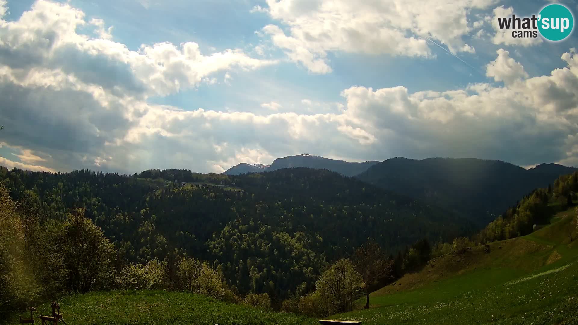 Webcam Brunarica Dražgoše – Liveblick auf Ratitovec (1666 m)