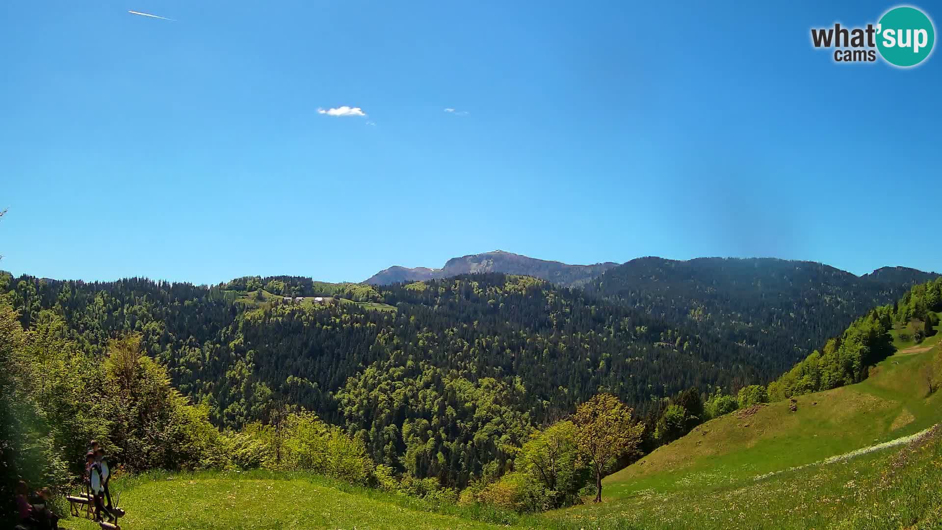 Web kamera Brunarica Dražgoše – Pogled uživo na Ratitovec (1666 m)