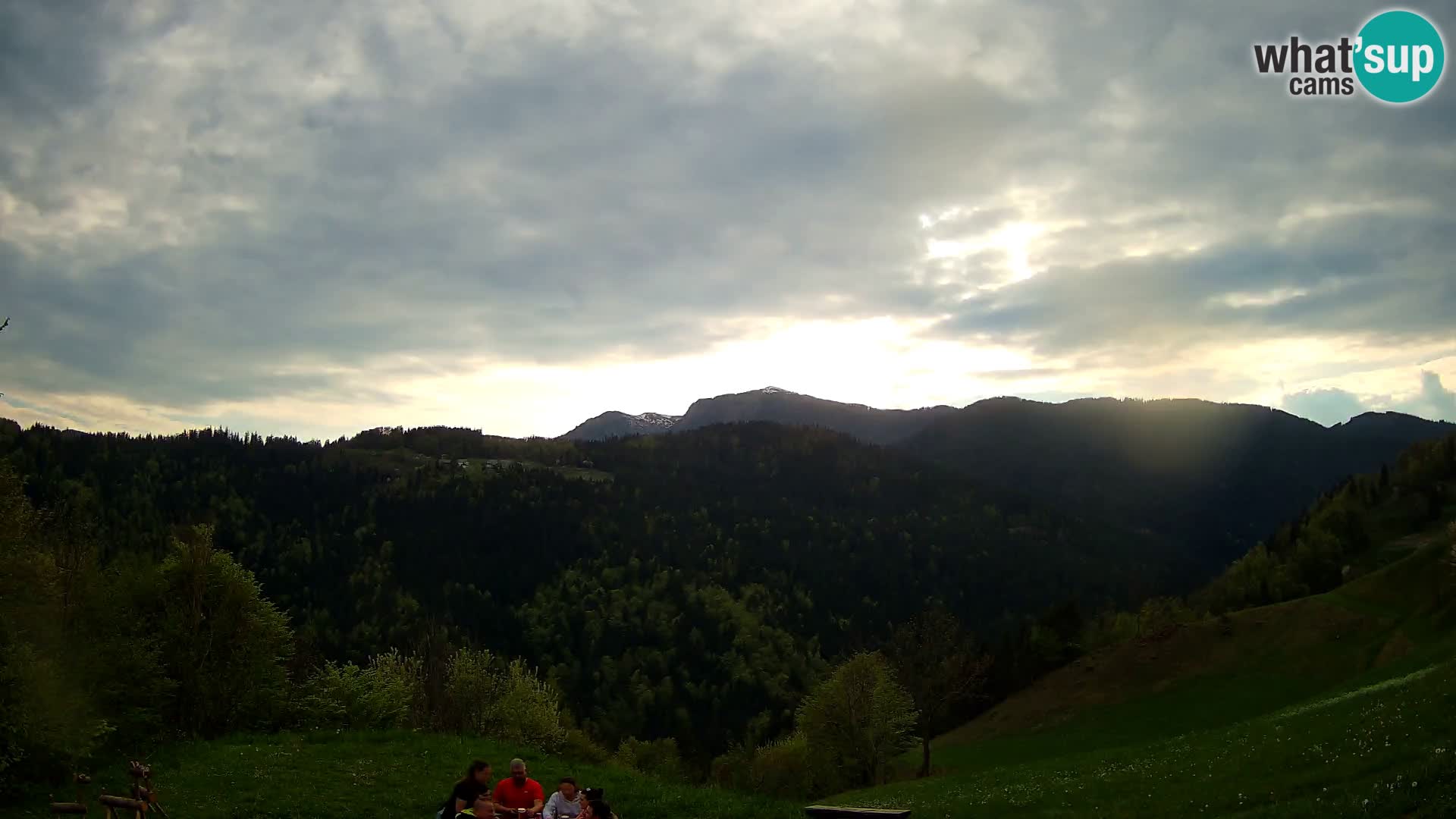 Web kamera Brunarica Dražgoše – Pogled uživo na Ratitovec (1666 m)