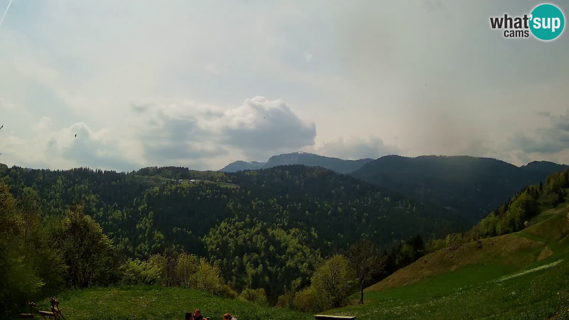 Spletna kamera Brunarica Dražgoše – Pogled v živo na Ratitovec (1666 m)