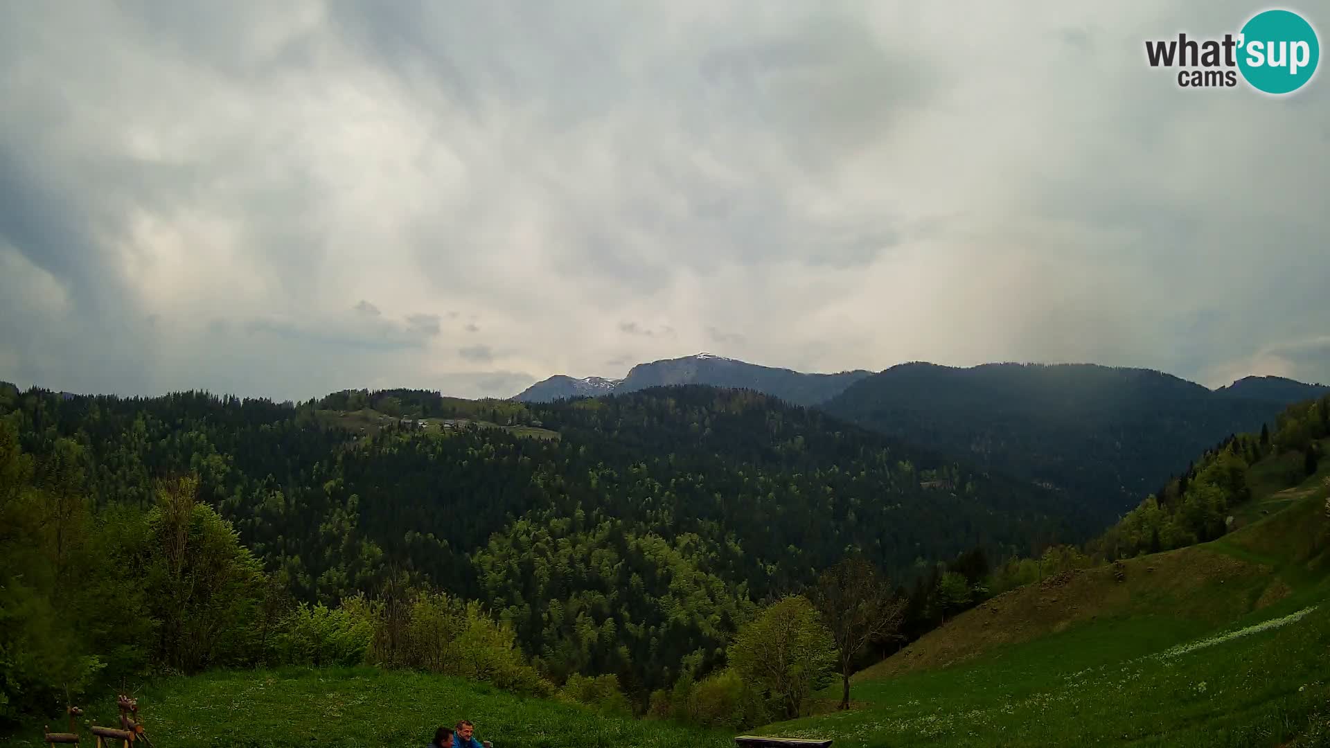 Webcam Brunarica Dražgoše – Live View of Ratitovec (1666 m)