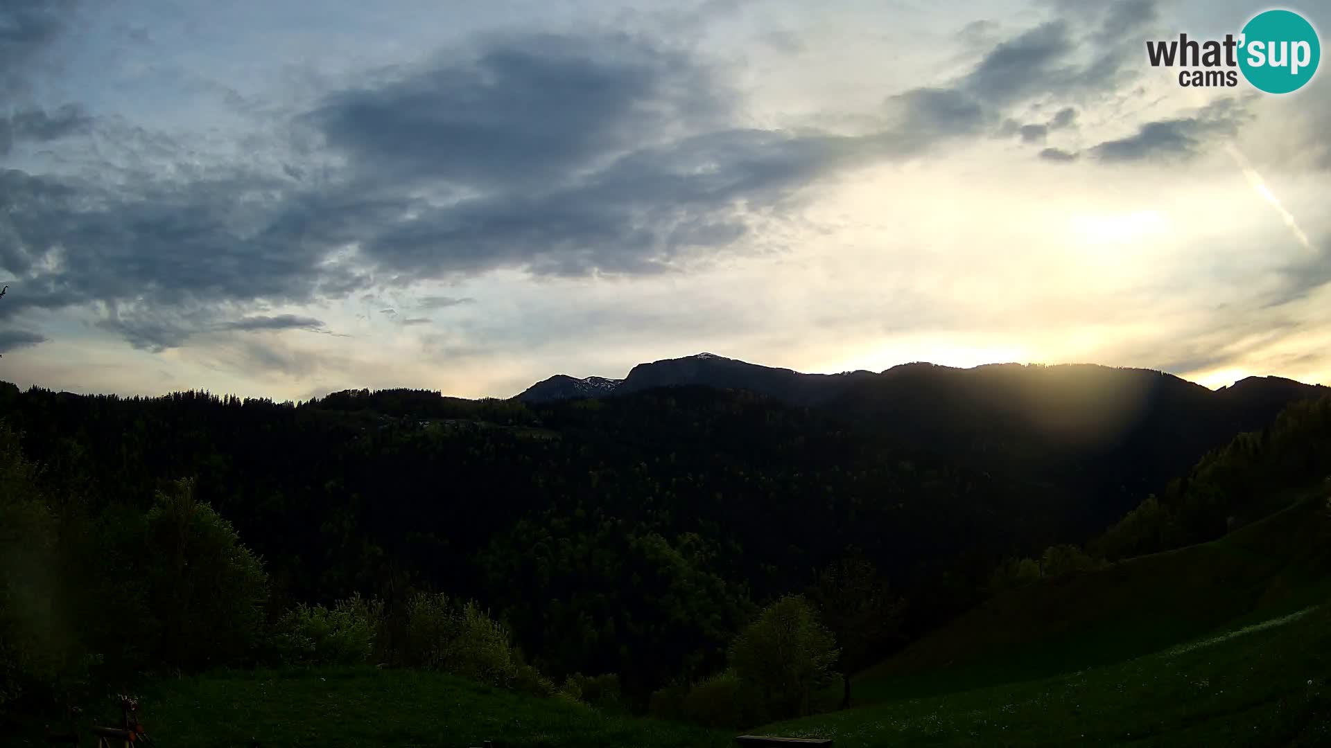 Webcam Brunarica Dražgoše – Live View of Ratitovec (1666 m)