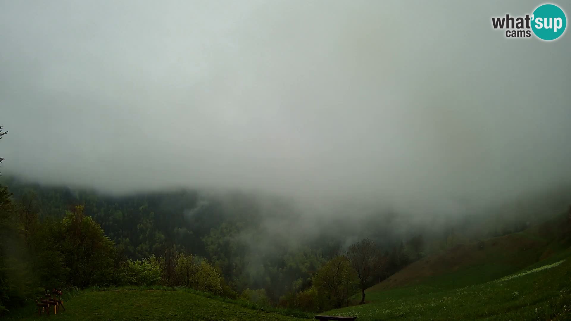 Webcam Brunarica Dražgoše – Live View of Ratitovec (1666 m)