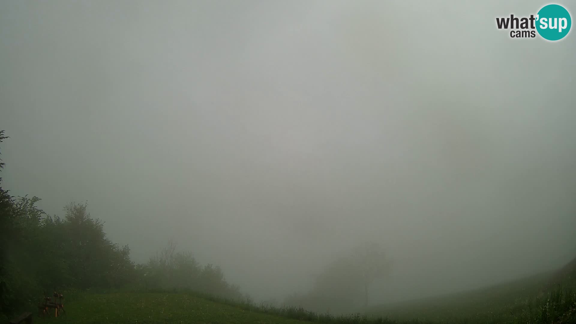 Webcam Brunarica Dražgoše – Vista live sul Ratitovec (1666 m)