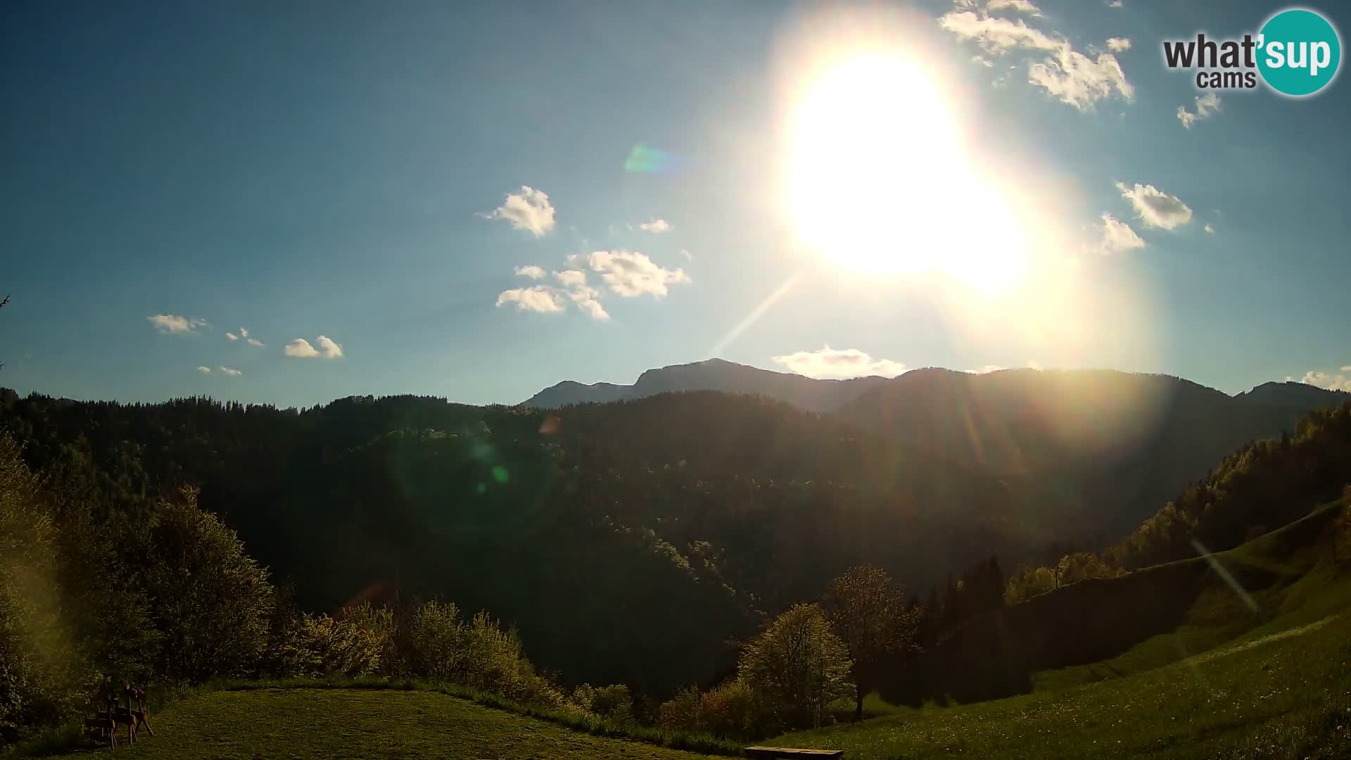 Web kamera Brunarica Dražgoše – Pogled uživo na Ratitovec (1666 m)