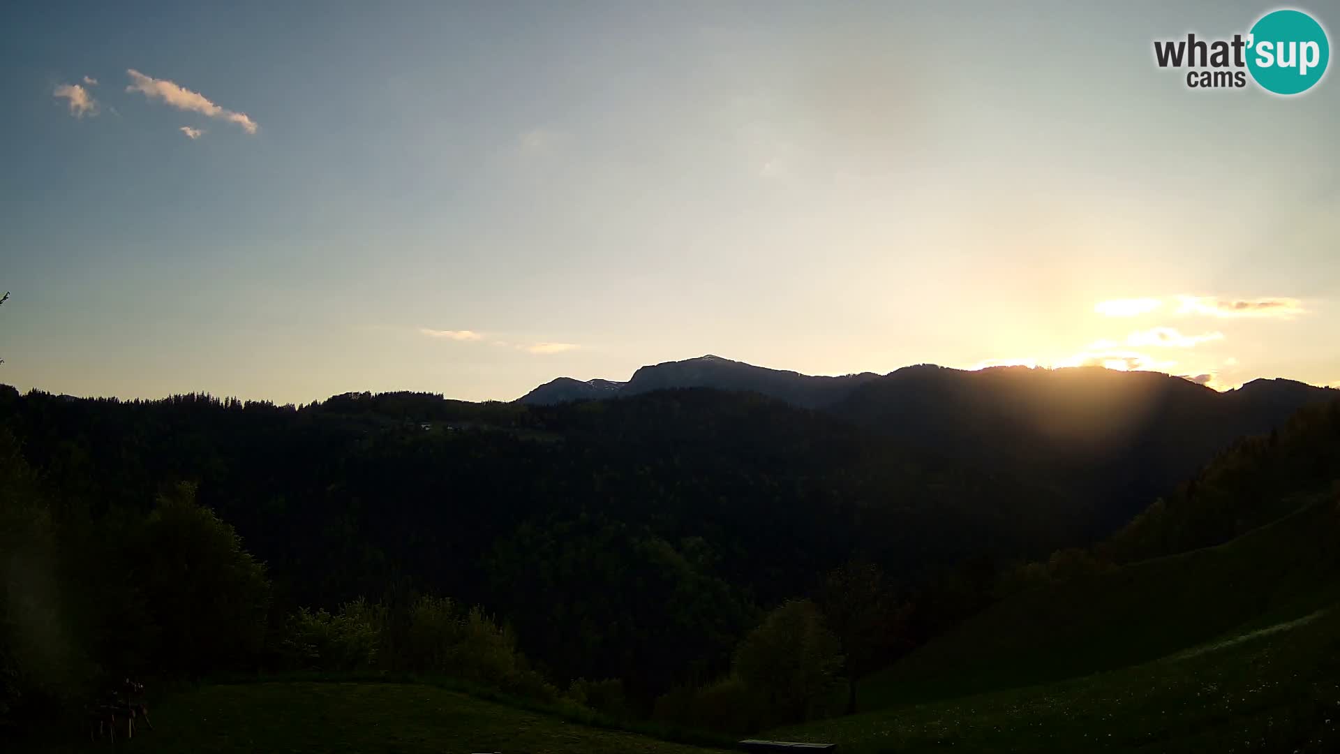 Webcam Brunarica Dražgoše – Liveblick auf Ratitovec (1666 m)