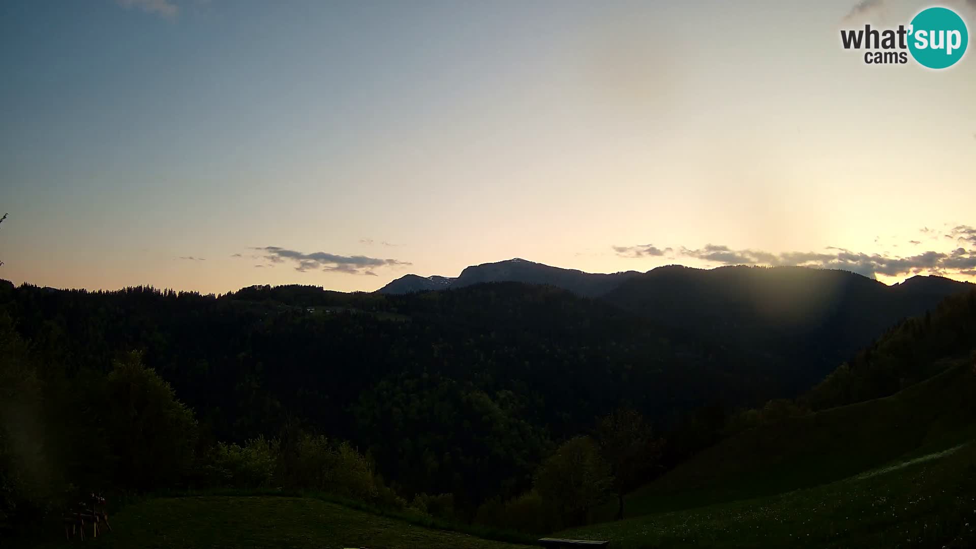 Webcam Brunarica Dražgoše – Live View of Ratitovec (1666 m)