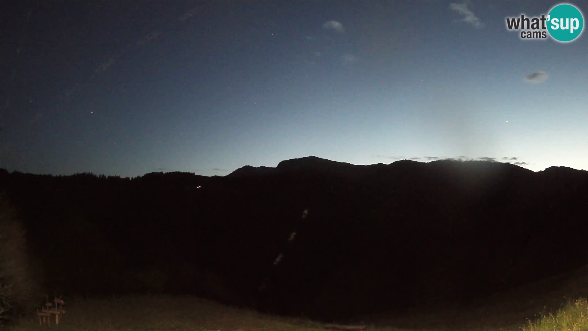 Webcam Brunarica Dražgoše – Live View of Ratitovec (1666 m)