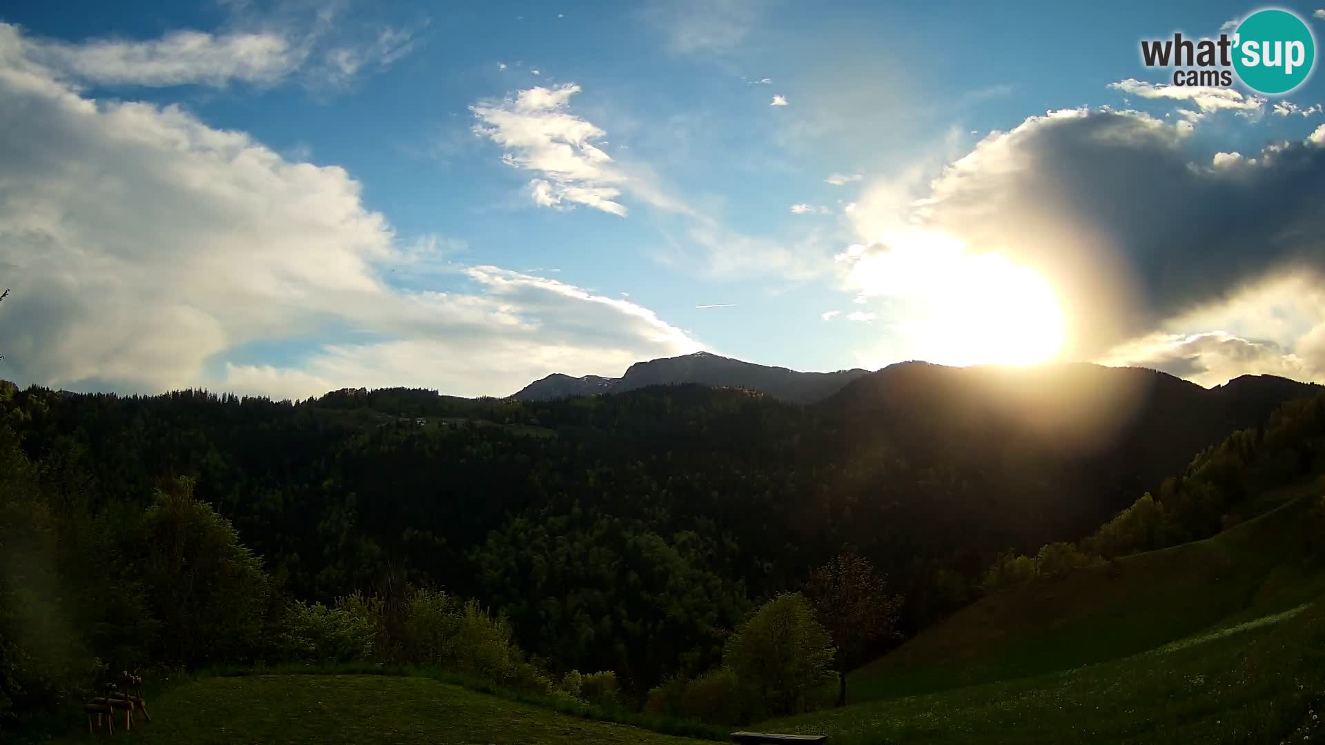 Web kamera Brunarica Dražgoše – Pogled uživo na Ratitovec (1666 m)