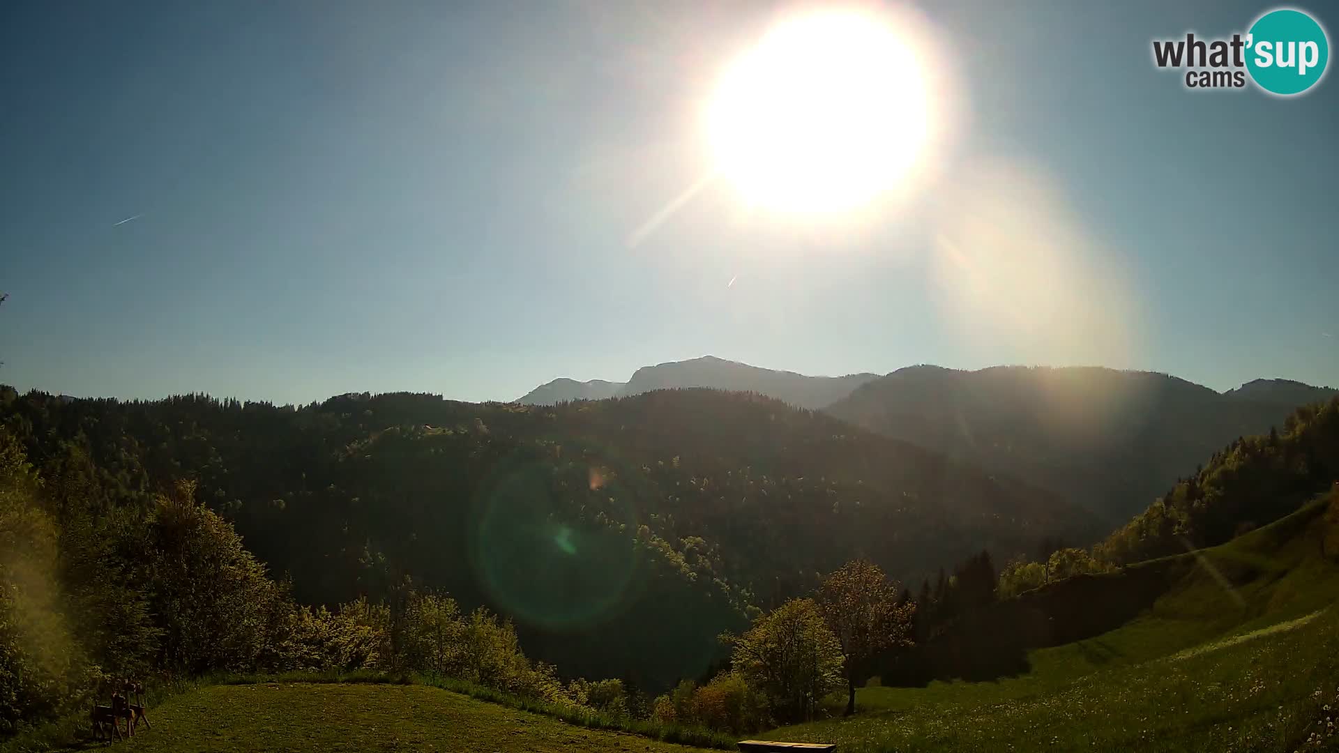 Web kamera Brunarica Dražgoše – Pogled uživo na Ratitovec (1666 m)