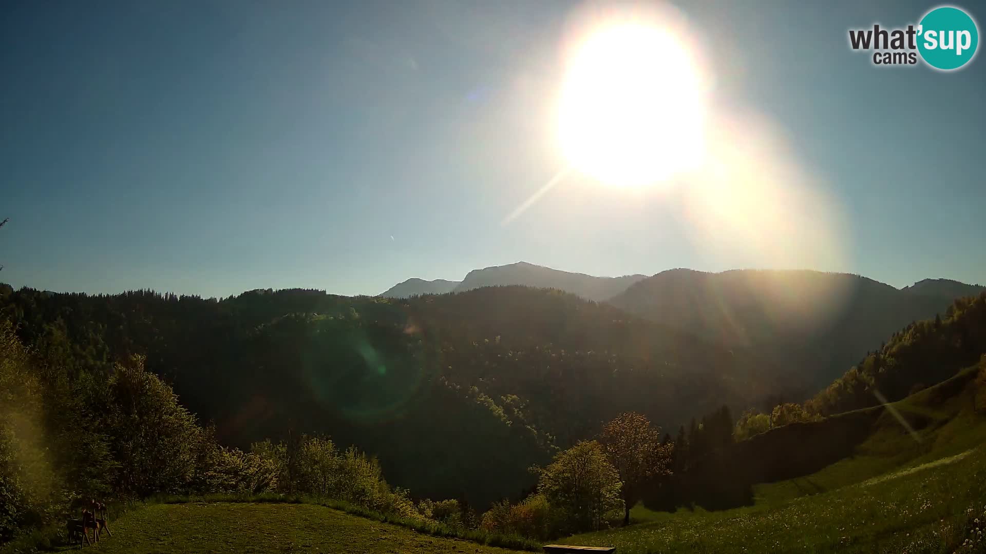 Web kamera Brunarica Dražgoše – Pogled uživo na Ratitovec (1666 m)