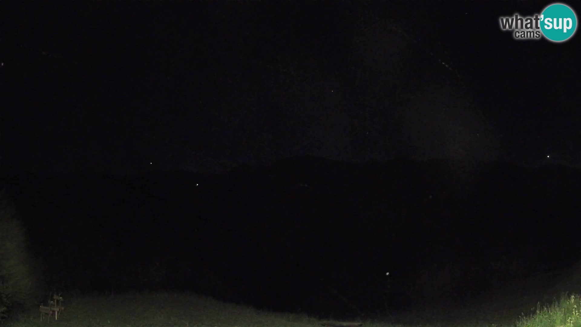 Spletna kamera Brunarica Dražgoše – Pogled v živo na Ratitovec (1666 m)