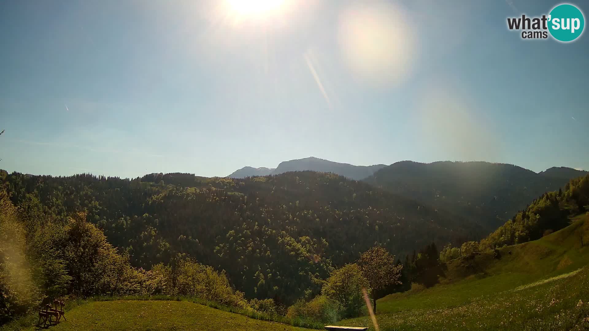 Web kamera Brunarica Dražgoše – Pogled uživo na Ratitovec (1666 m)