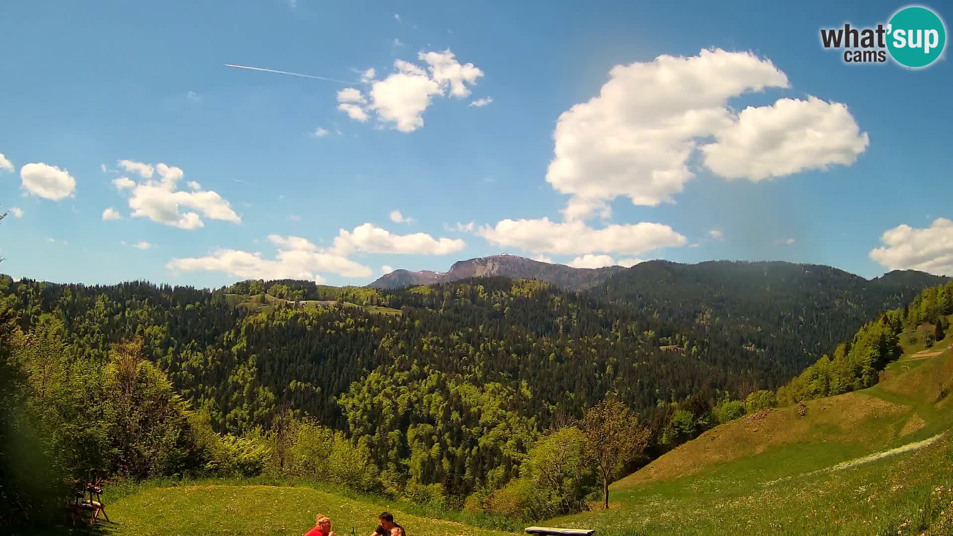 Webcam Brunarica Dražgoše – Liveblick auf Ratitovec (1666 m)