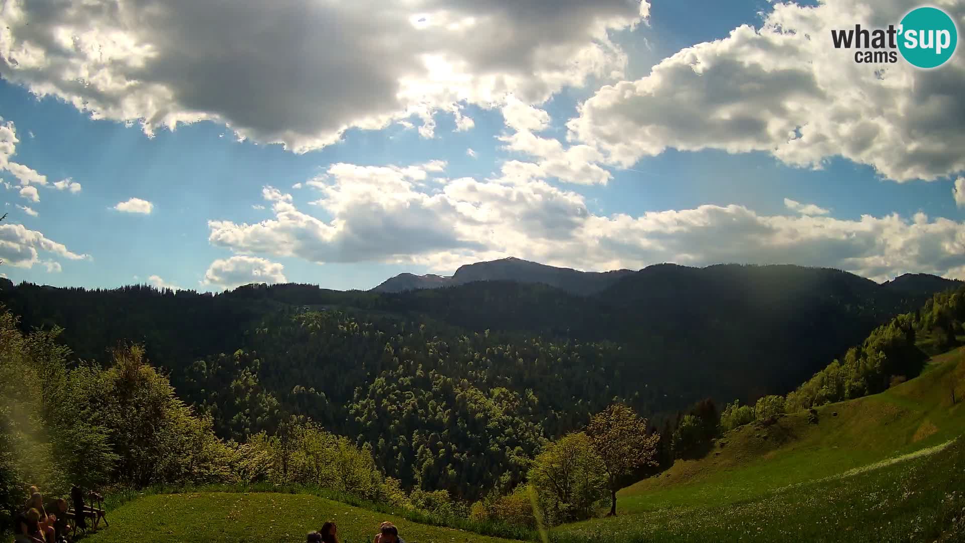 Webcam Brunarica Dražgoše – Liveblick auf Ratitovec (1666 m)