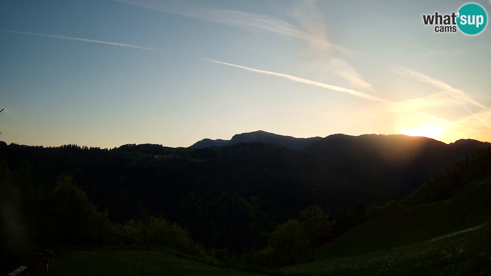 Webcam Brunarica Dražgoše – Live View of Ratitovec (1666 m)