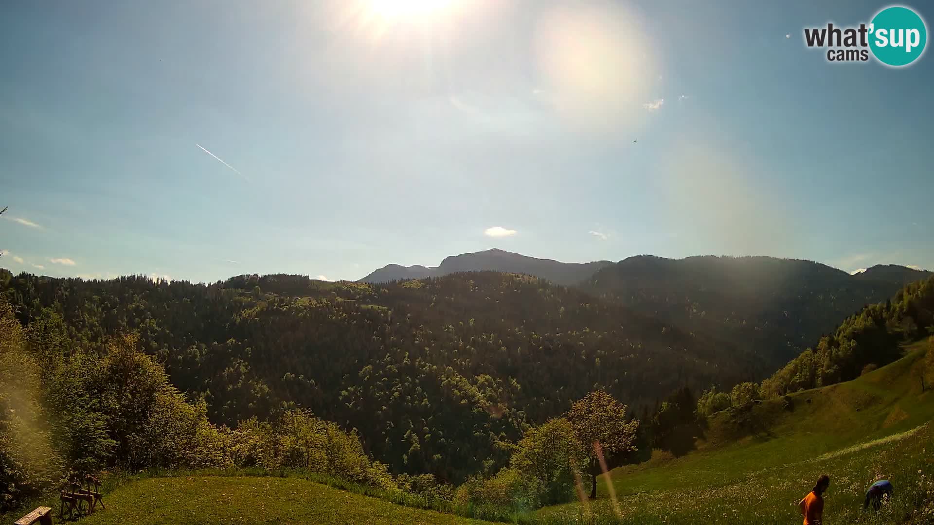 Spletna kamera Brunarica Dražgoše – Pogled v živo na Ratitovec (1666 m)