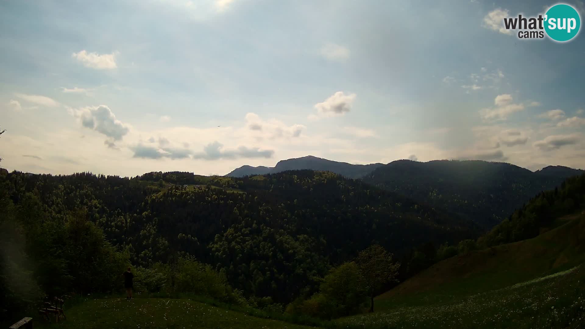 Webcam Brunarica Dražgoše – Vista live sul Ratitovec (1666 m)