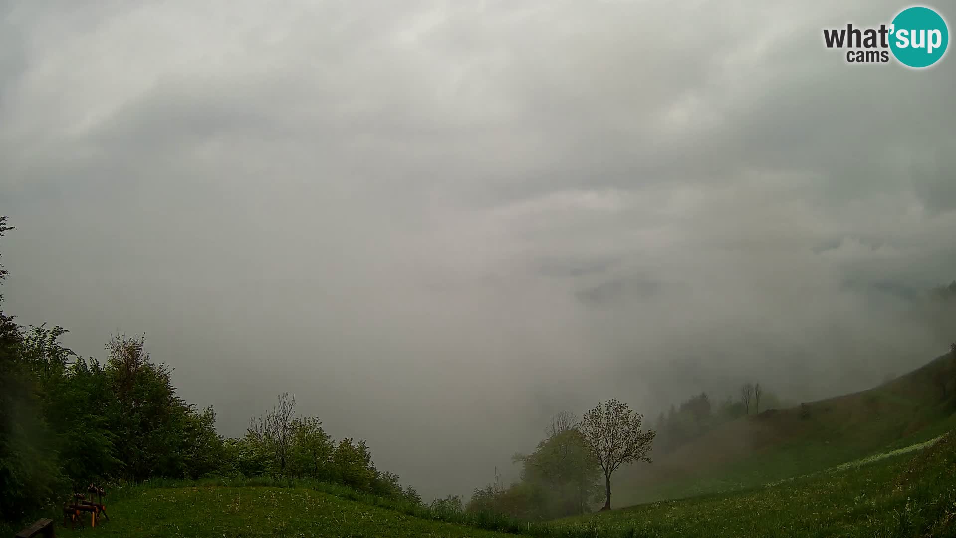 Webcam Brunarica Dražgoše – Liveblick auf Ratitovec (1666 m)