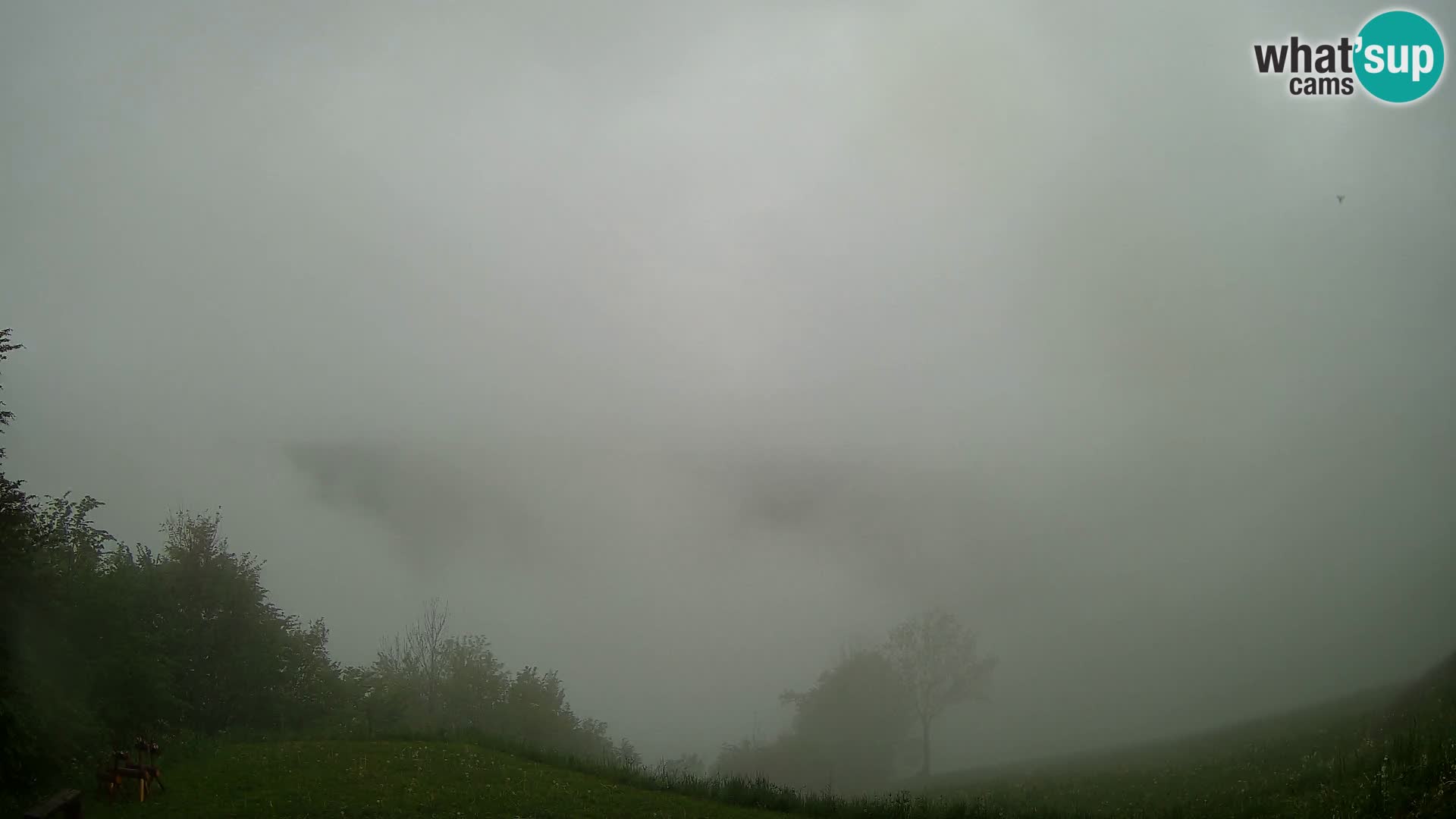 Webcam Brunarica Dražgoše – Liveblick auf Ratitovec (1666 m)