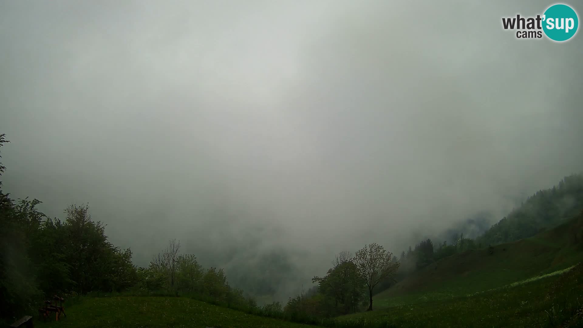 Webcam Brunarica Dražgoše – Live View of Ratitovec (1666 m)