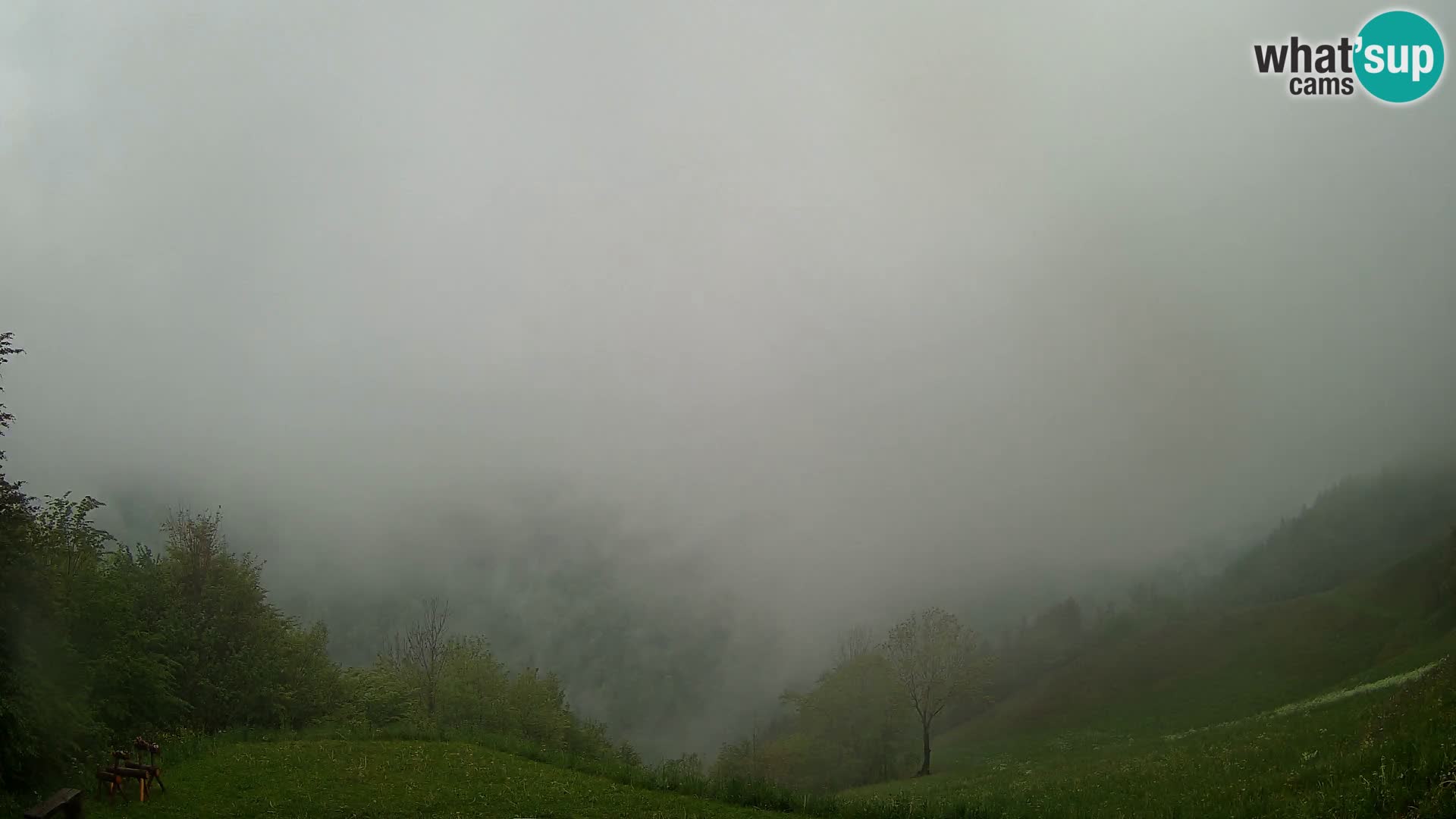 Webcam Brunarica Dražgoše – Live View of Ratitovec (1666 m)