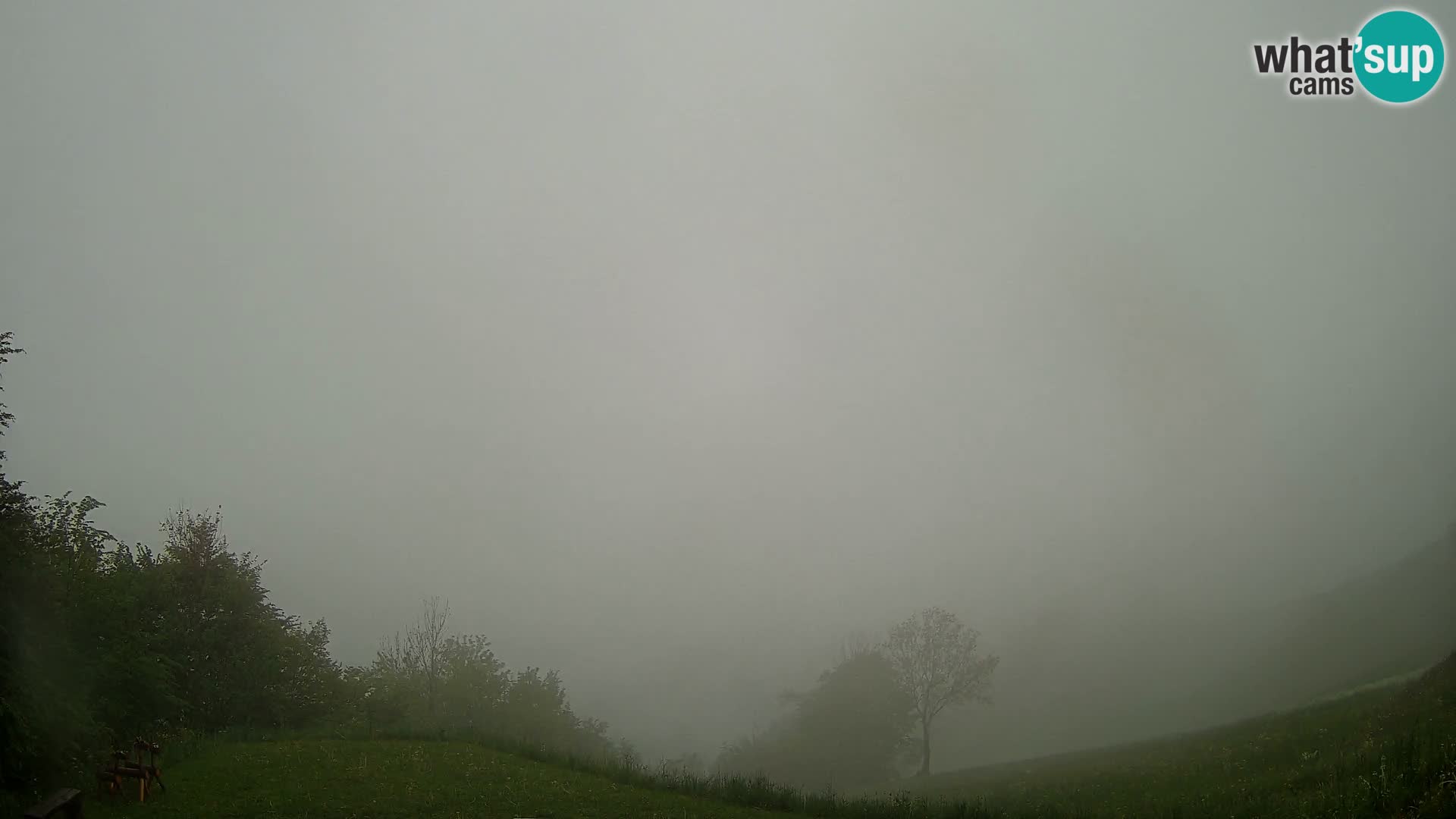 Webcam Brunarica Dražgoše – Vista live sul Ratitovec (1666 m)