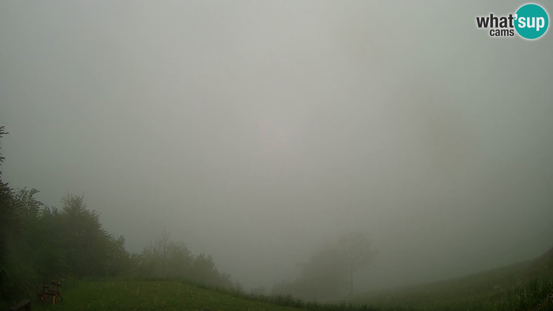 Webcam Brunarica Dražgoše – Vista live sul Ratitovec (1666 m)