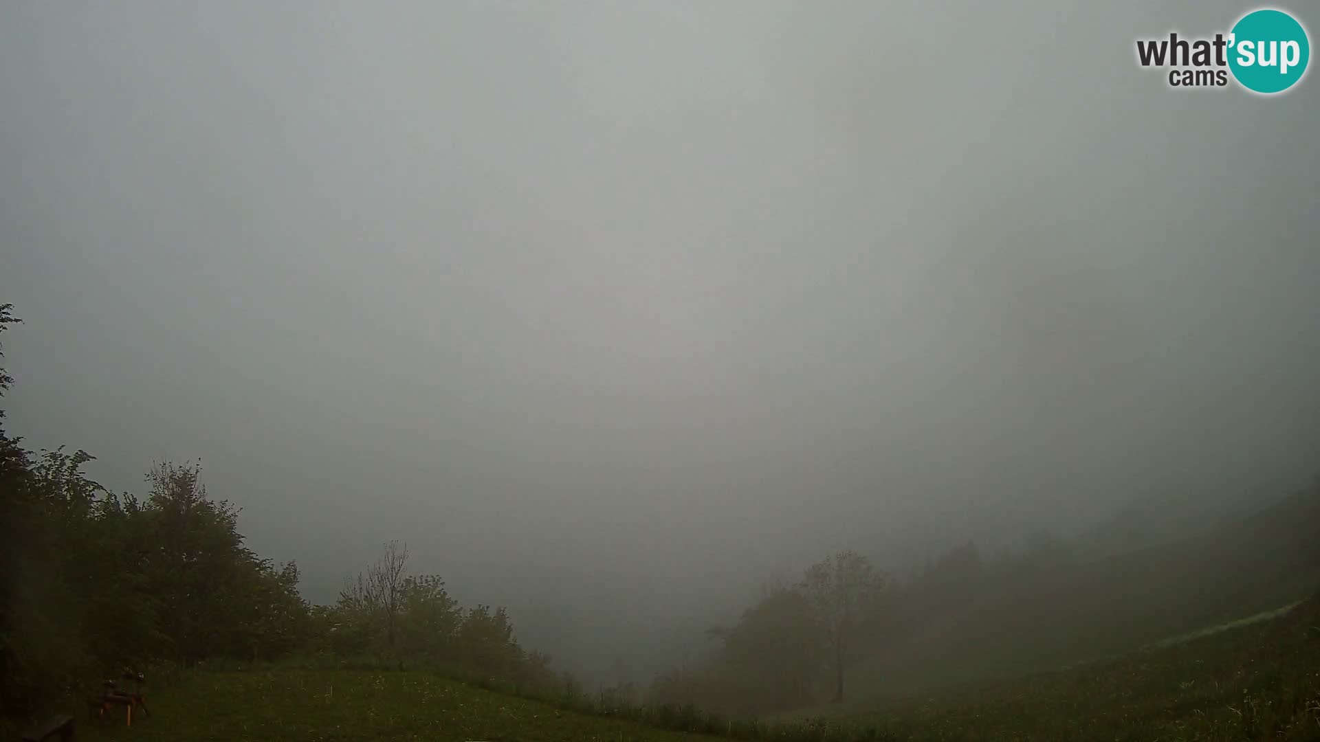 Webcam Brunarica Dražgoše – Vista live sul Ratitovec (1666 m)