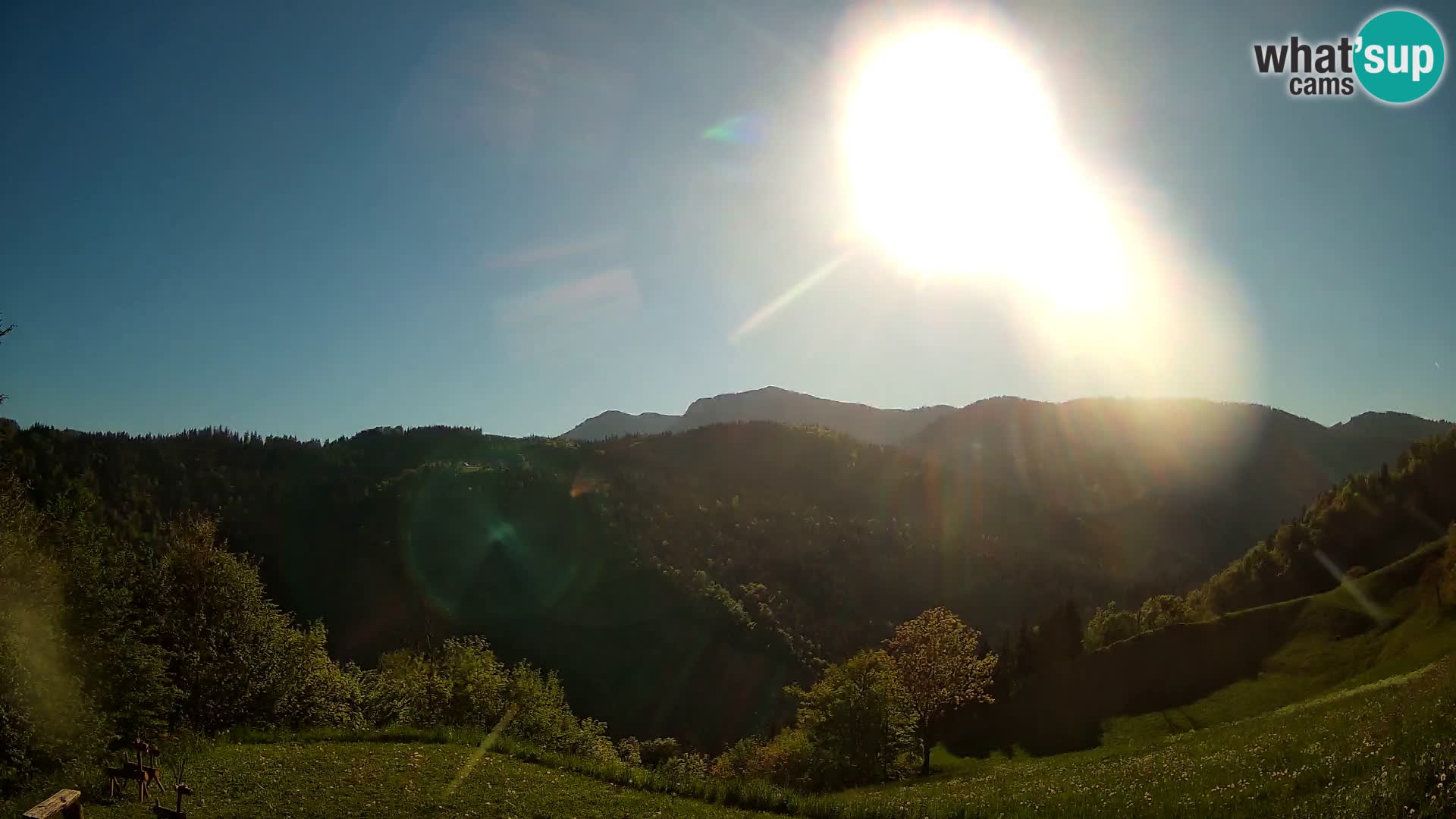 Web kamera Brunarica Dražgoše – Pogled uživo na Ratitovec (1666 m)