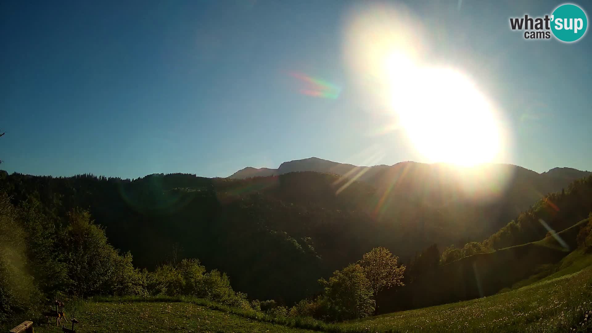 Web kamera Brunarica Dražgoše – Pogled uživo na Ratitovec (1666 m)