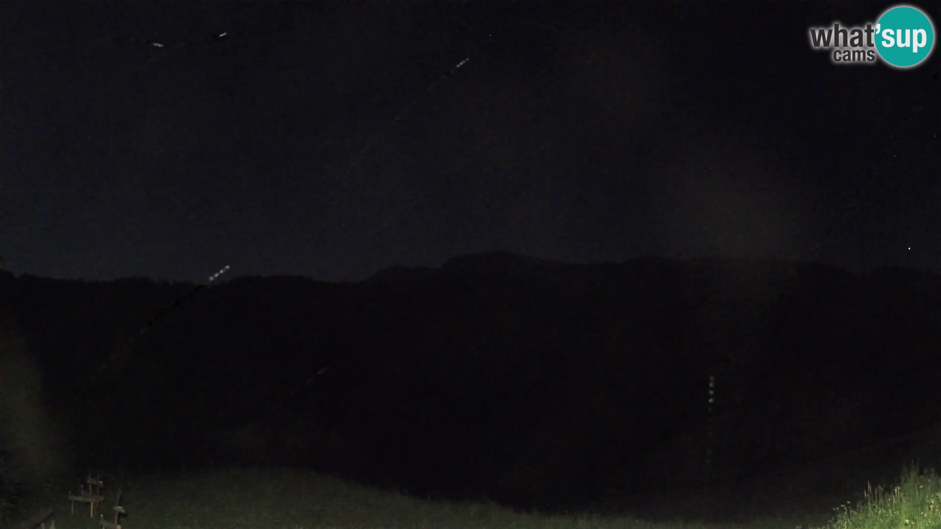 Spletna kamera Brunarica Dražgoše – Pogled v živo na Ratitovec (1666 m)