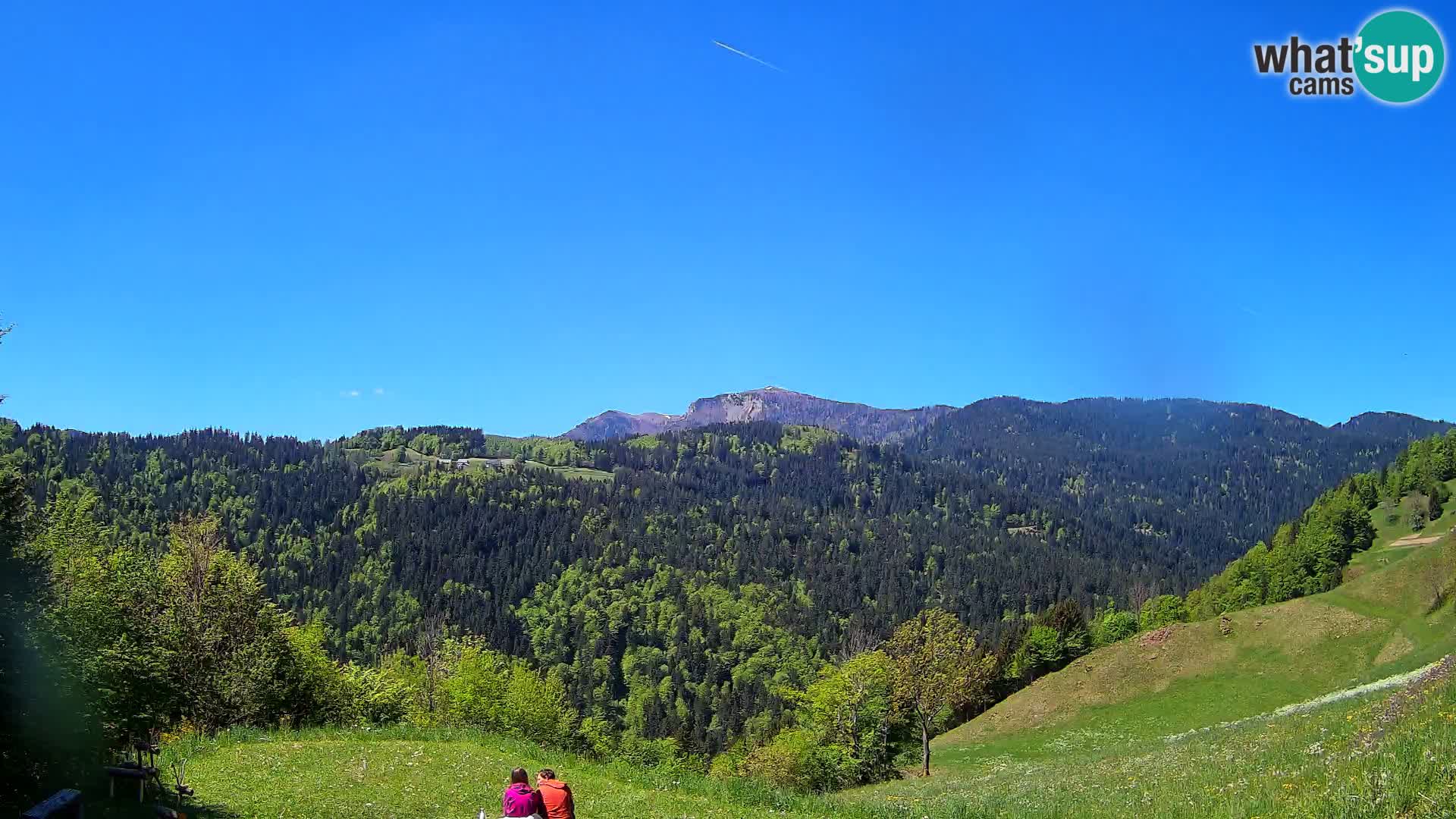 Web kamera Brunarica Dražgoše – Pogled uživo na Ratitovec (1666 m)